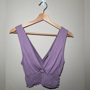 Urban Outfitters Small purple Ruched Crop Top